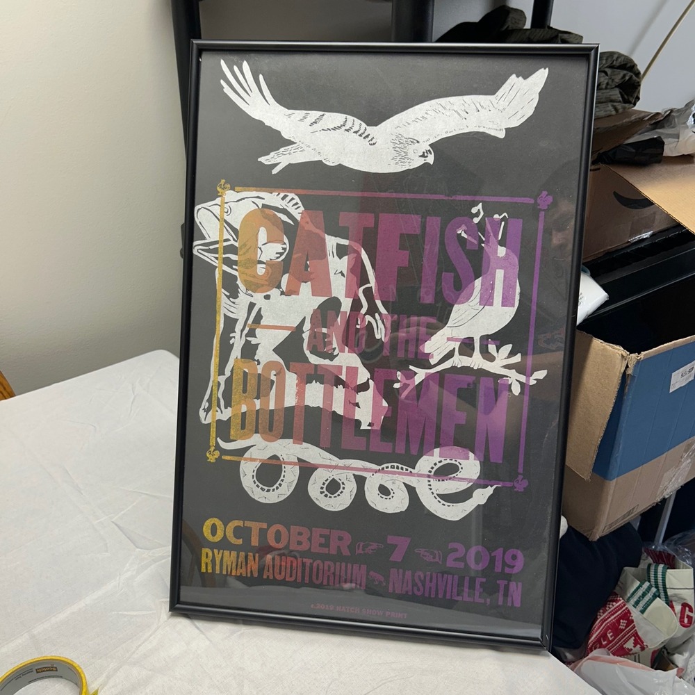 Catfish and the Bottlemen Hatch Show Print Ryman Auditorium Nashville 2019
